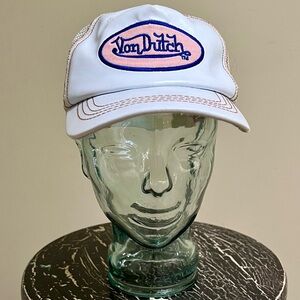 Von Dutch Leather Trucker Hat